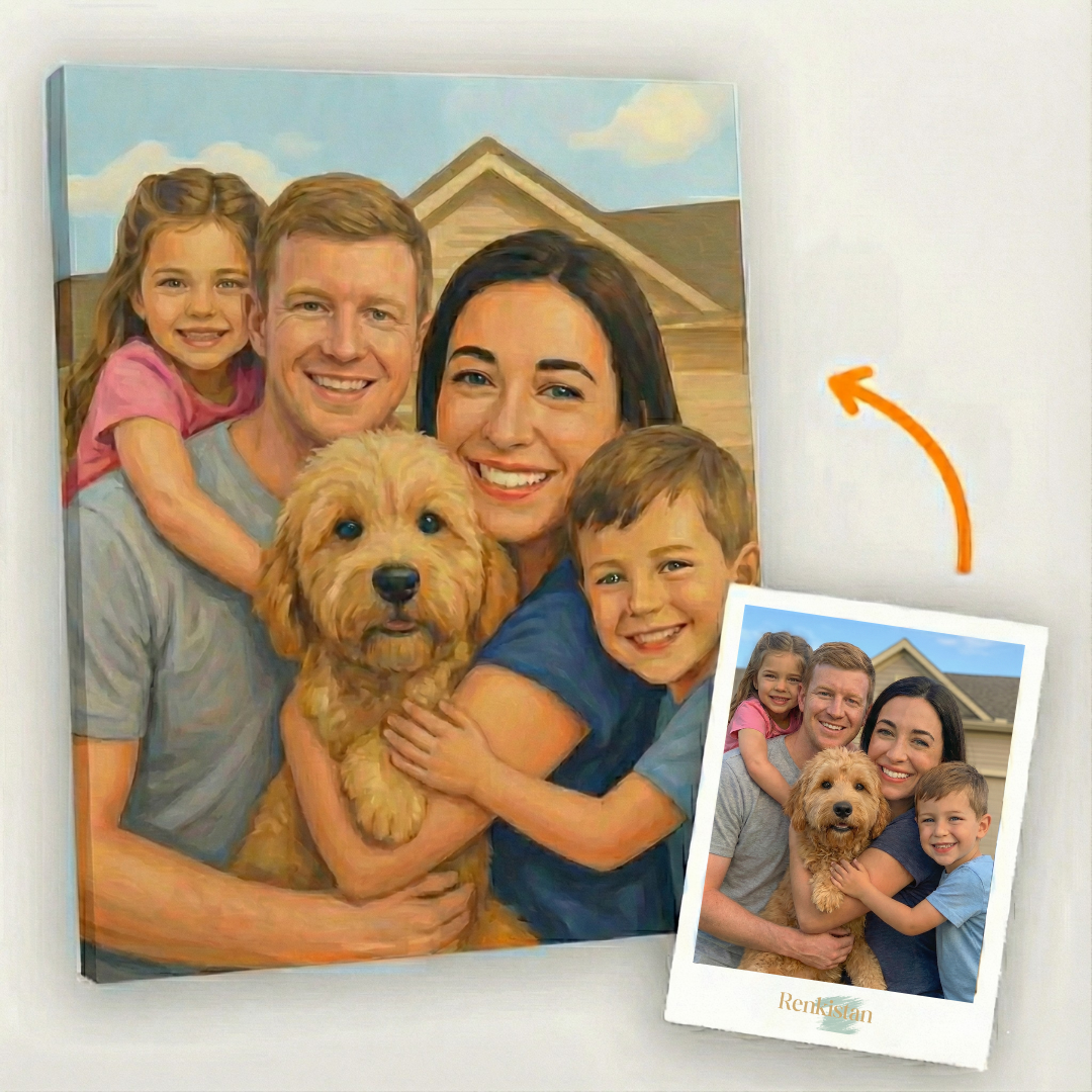 Renkistan™  Kişiye Özel Numaralı Boyama Seti